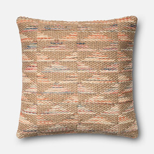 多彩条纹编织抱枕