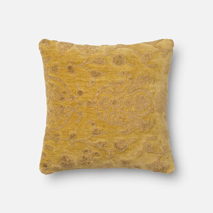 黄色纹理方形抱枕