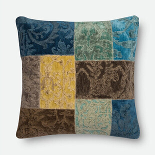 拼布风格多彩抱枕