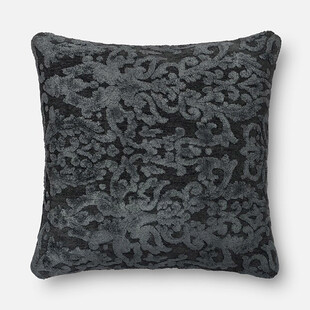 深灰花纹抱枕