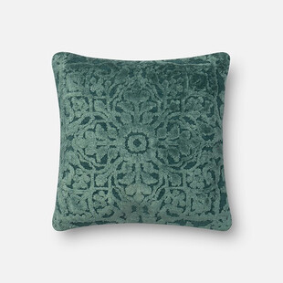 绿色花纹抱枕