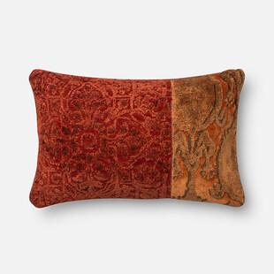 复古花纹拼接长形抱枕