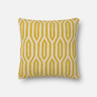 黄色几何图案抱枕