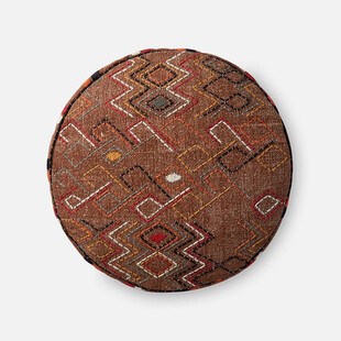 民族风圆形图案坐垫