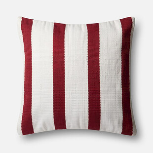红白条纹抱枕