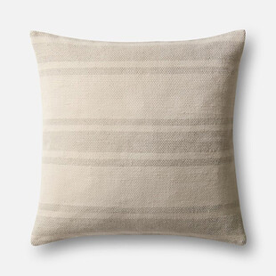米色条纹抱枕