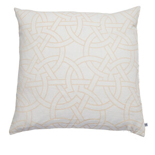 几何图案米色抱枕