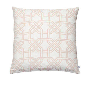 几何图案米色抱枕