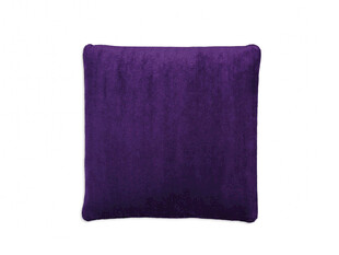 紫色绒面方形抱枕
