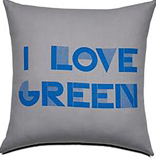 我爱绿色抱枕