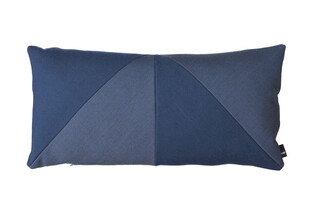 蓝色拼接长形抱枕