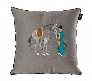 古风动物刺绣抱枕