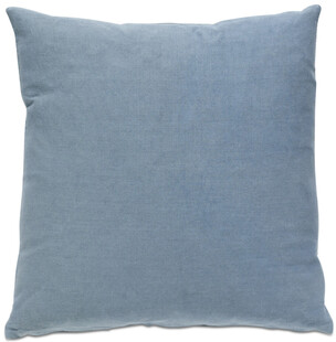 浅蓝色绒面抱枕