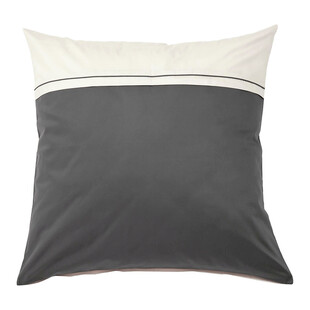 简约灰白带条纹抱枕