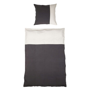 简约双色床品套件展示