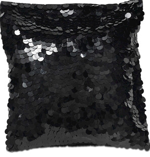 黑色亮片装饰蕾丝面料
