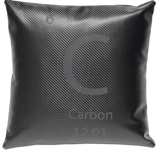 黑色碳纤维纹理抱枕