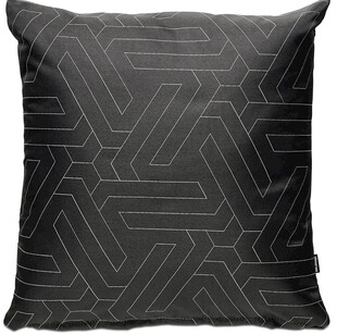 几何图案黑色抱枕