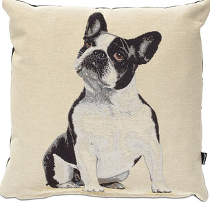 可爱斗牛犬图案抱枕