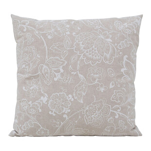 浅米色花纹抱枕