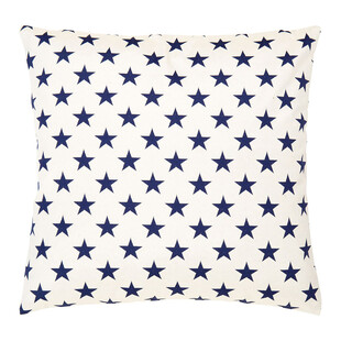 蓝白星星图案抱枕