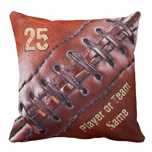 橄榄球图案抱枕