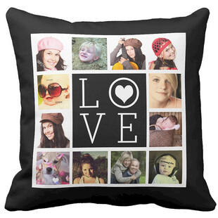 个性照片拼贴爱心抱枕