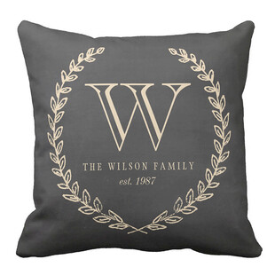 奢华字母装饰抱枕