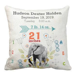 婴儿成长纪念抱枕