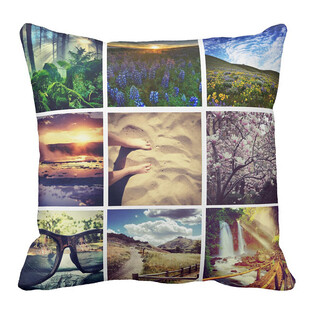 风景拼贴抱枕