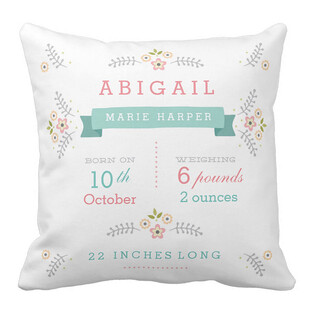 个性化宝宝纪念抱枕