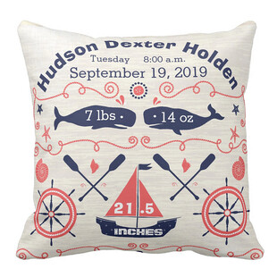航海主题纪念抱枕