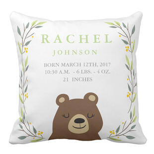 小熊主题个性化抱枕