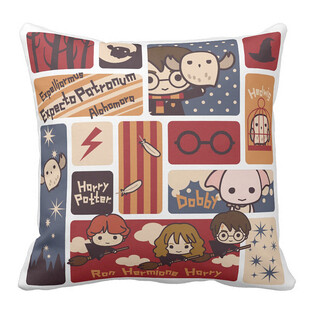 复古风拼贴图案抱枕