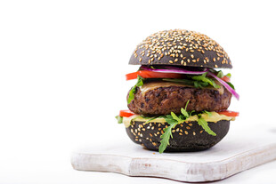 美味芝麻汉堡包