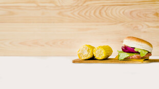 美味汉堡与小食