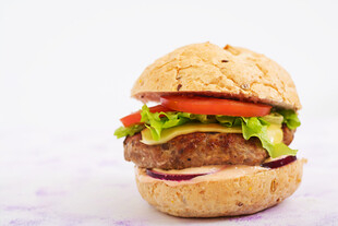 美味双层牛肉汉堡