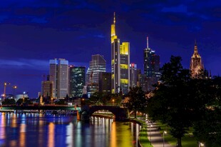法兰克福璀璨夜景