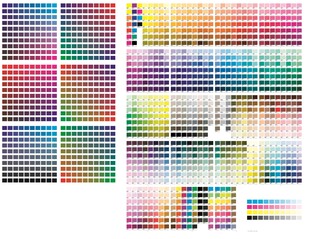 多样色彩调色板展示