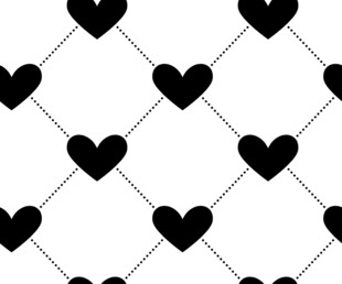 心形几何图案无缝背景