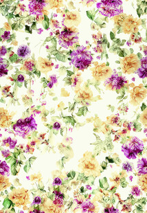 花卉图案的精美布料设计