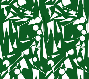 绿色几何图案植物背景图