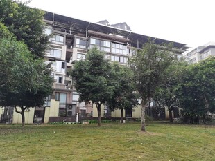 校园旁的多层居民楼