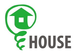 绿色房屋标志设计