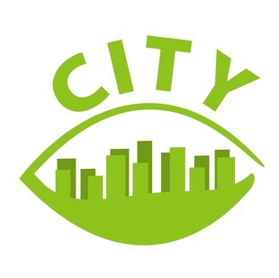 绿色城市眼标志设计