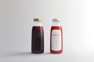 两瓶调味酱汁展示图