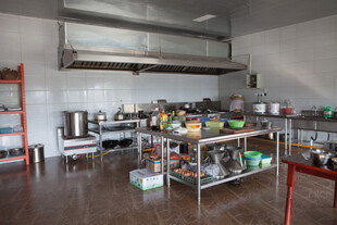 商用厨房设备摆放场景