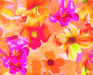 缤纷多彩花卉图案背景