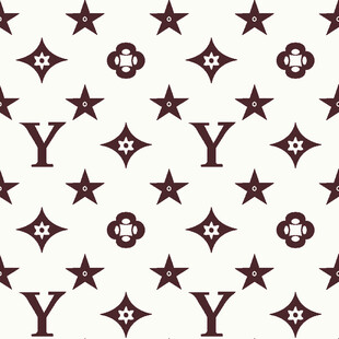 复古星星字母图案纹理