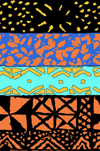 多彩几何图案部落风纹理